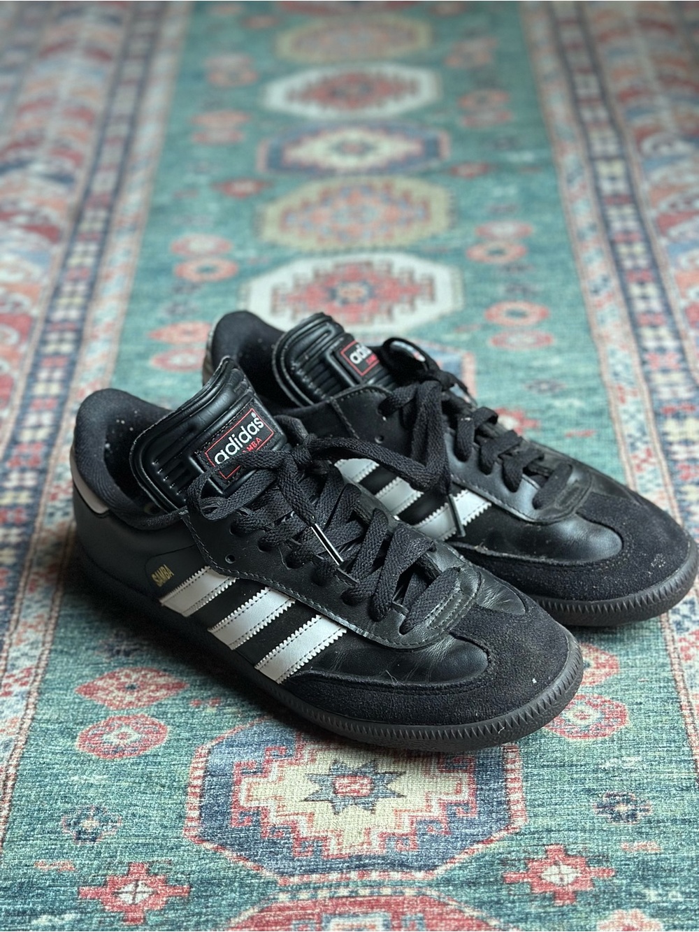 adidas Men’s Samba Classic Sneakers in Black/White